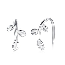 Load image into Gallery viewer, Christmas Gift Fashion 925 Sterling Silver Stud Earrings Heart Cross Cat Moon Star Crystal Earrings for Women Wedding Jewelry
